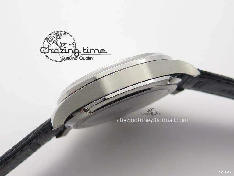 MIROTIME 0331 Portuguese Tourbillon Power Reserve Moonphase SS Black Dial On Black Leather Strap TechFriendly 7321